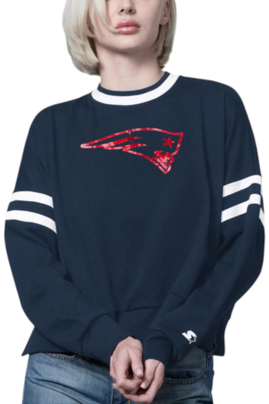 NFL Starter Women's Rally Sweatshirt by Glll Patriots - Regular - Picture 1 of 2